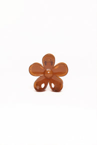 Petal and Pup USA ACCESSORIES Leona Flower Clip - Brown One Size