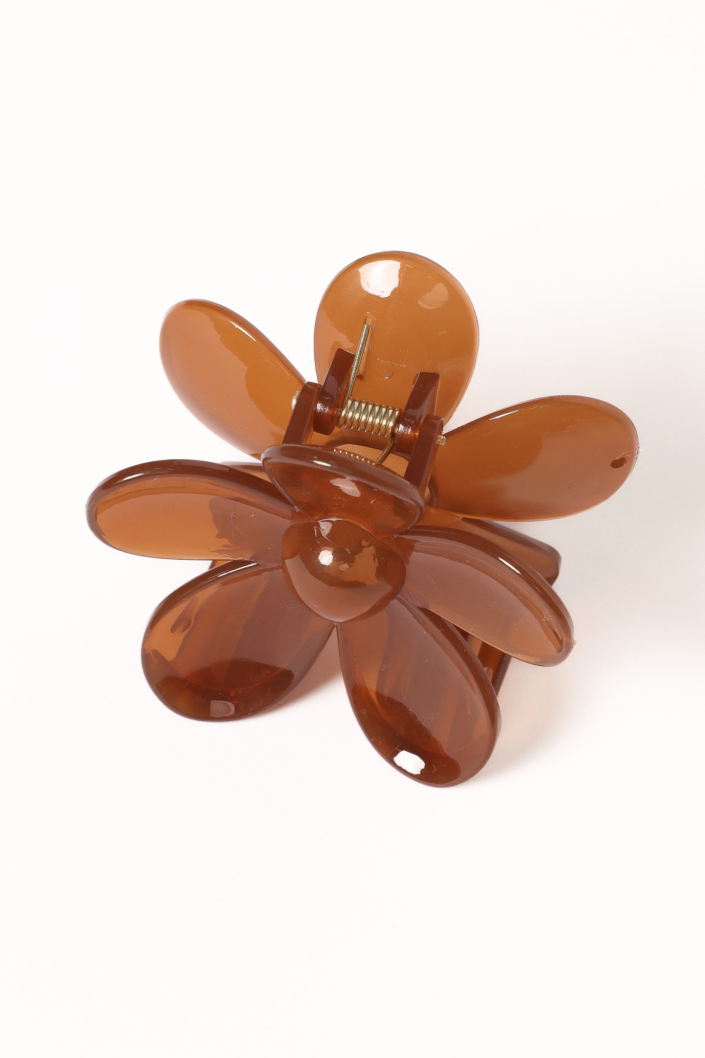 Petal and Pup USA ACCESSORIES Leona Flower Clip - Brown One Size