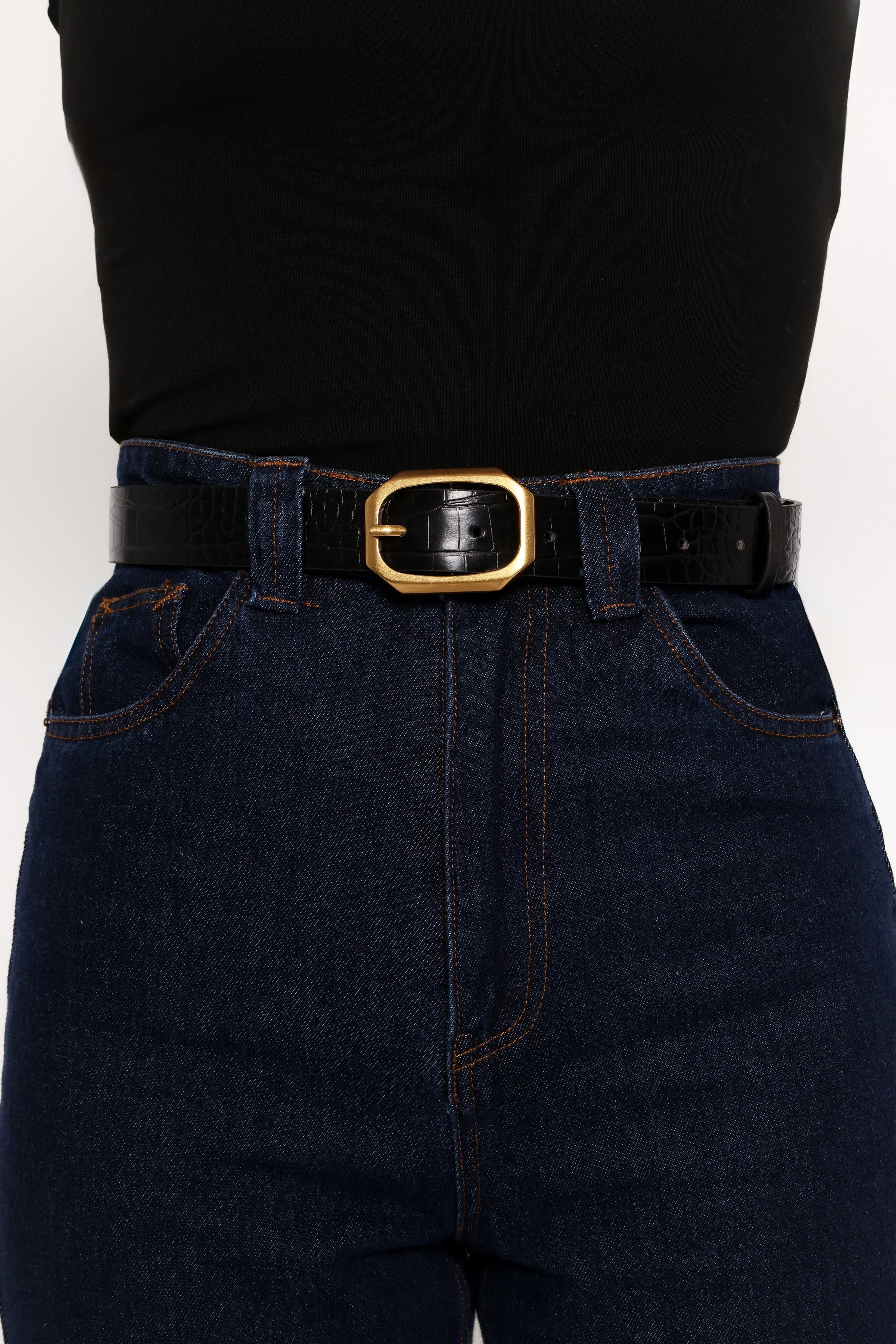 Petal and Pup USA ACCESSORIES Lucca Belt - Black One Size