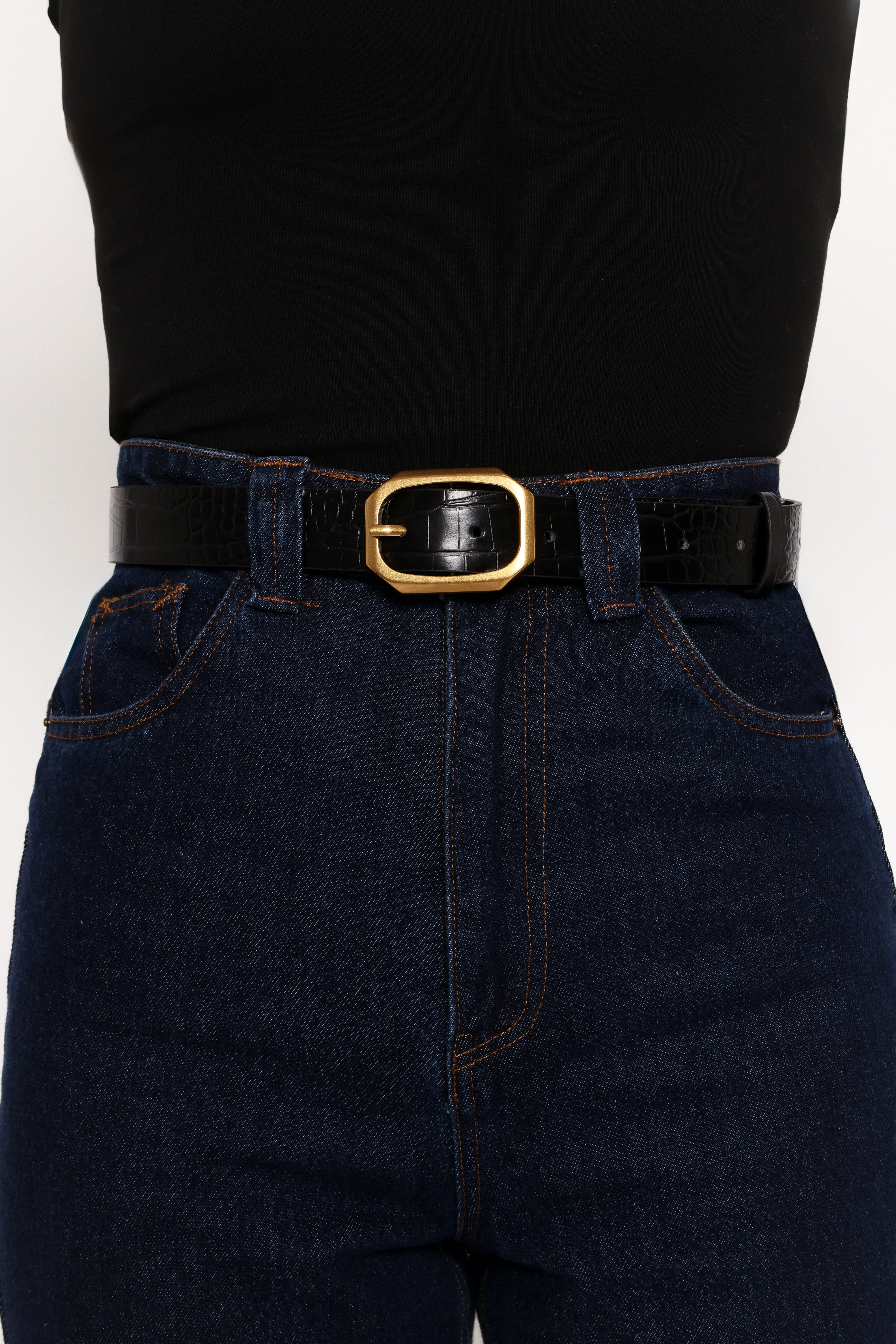 Petal and Pup USA ACCESSORIES Lucca Belt - Black One Size