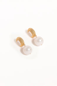 Petal and Pup USA ACCESSORIES Luciana Earrings - Gold/Pearl One Size