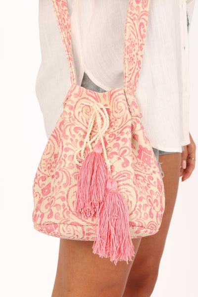 Petal Pink Crochet Tote Bag