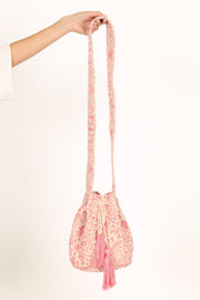 Petal and Pup USA ACCESSORIES Magnolia Tassel Bag - Pink One Size