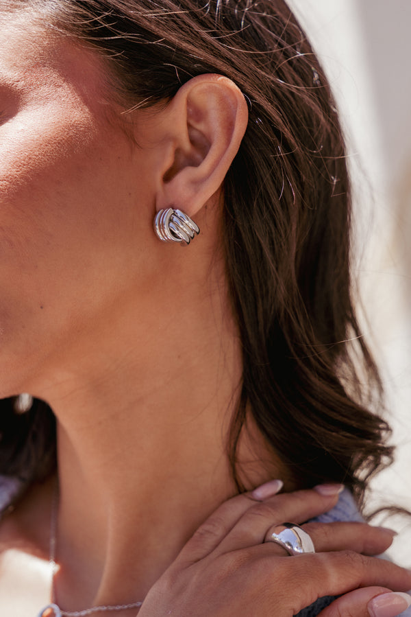 Petal and Pup USA ACCESSORIES Marigold Earrings - Silver One Size