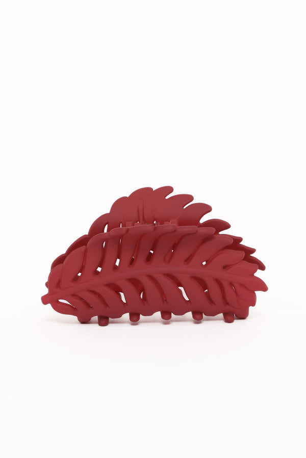 Petal and Pup USA ACCESSORIES Palm Hair Clip - Red One Size