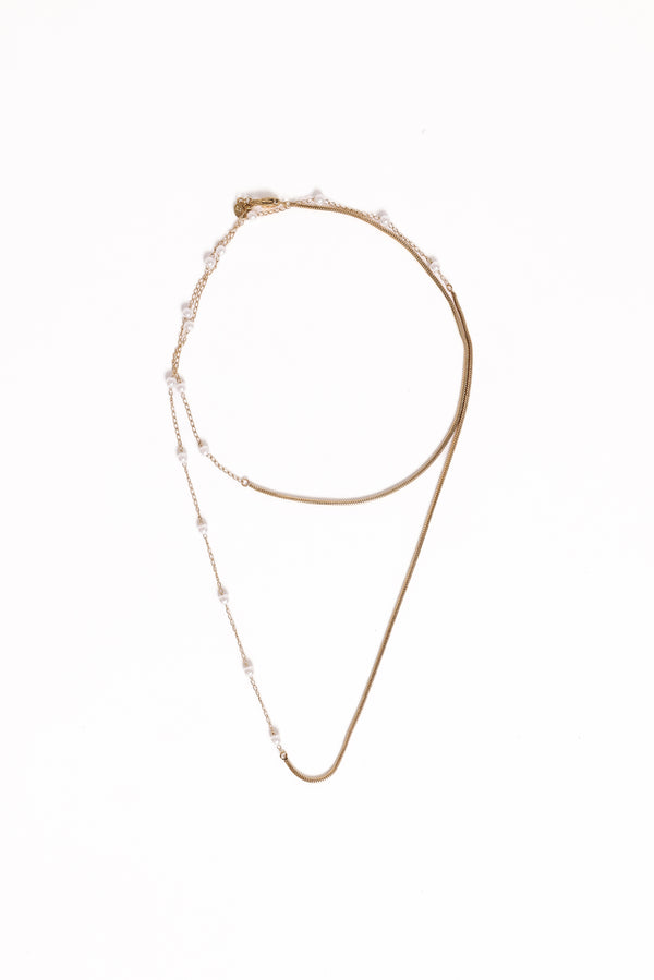 Petal and Pup USA ACCESSORIES Paloma Necklace - Gold One Size