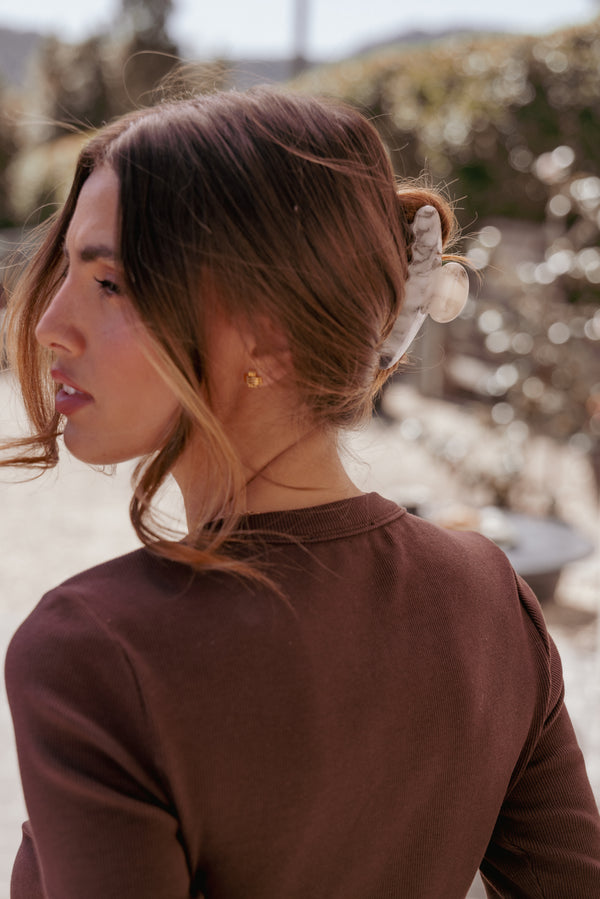 Petal and Pup USA ACCESSORIES Perle Hairclip - Marble One Size