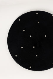 Petal and Pup USA ACCESSORIES Remy Beret - Black One Size