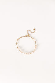 Petal and Pup USA ACCESSORIES Ren Pearl Bracelet - Gold One Size