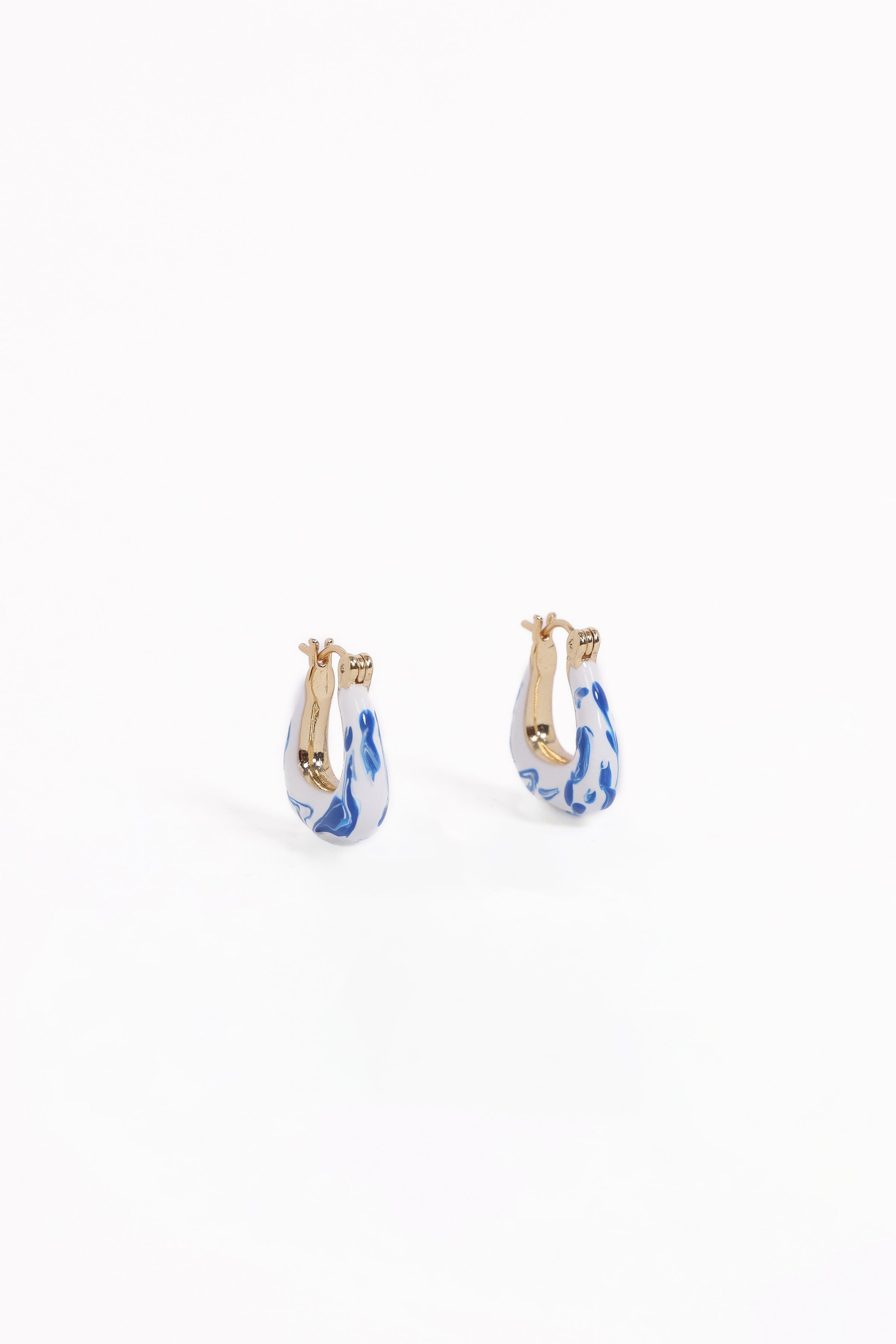 Petal and Pup USA ACCESSORIES Riven Earrings - Blue One Size