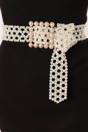 Petal and Pup USA ACCESSORIES Roman Statement Belt - Pearl One Size