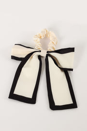 Petal and Pup USA ACCESSORIES Rory Contrast Hair Tie - Cream Black One Size