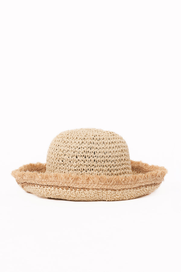 Petal and Pup USA ACCESSORIES Rosalie Hat - Beige One Size