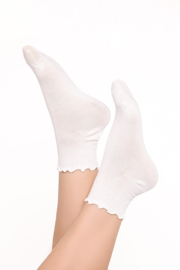 Petal and Pup USA ACCESSORIES Sam Socks - White One Size