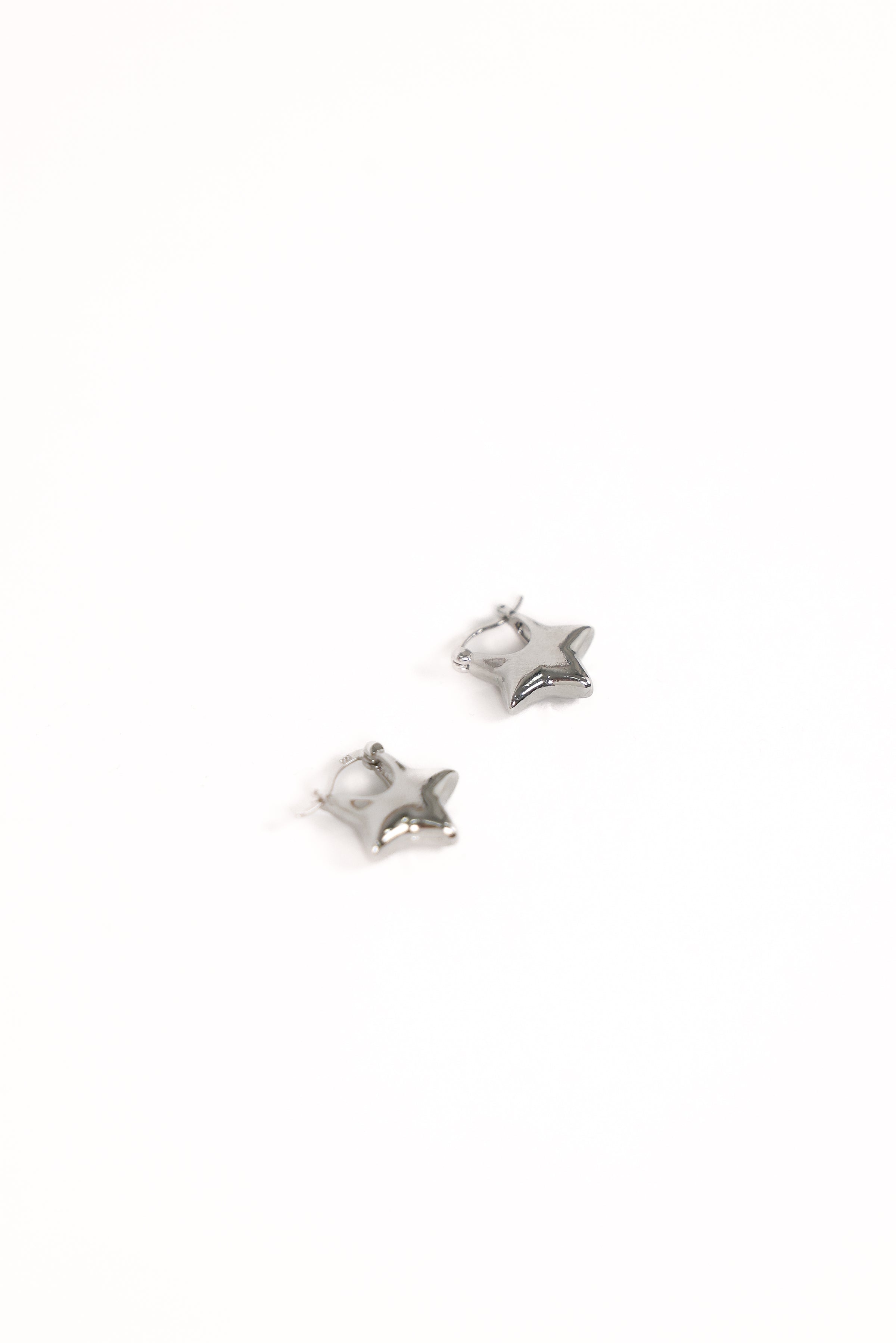 Petal and Pup USA ACCESSORIES Scarlet Star Earrings - Silver One Size
