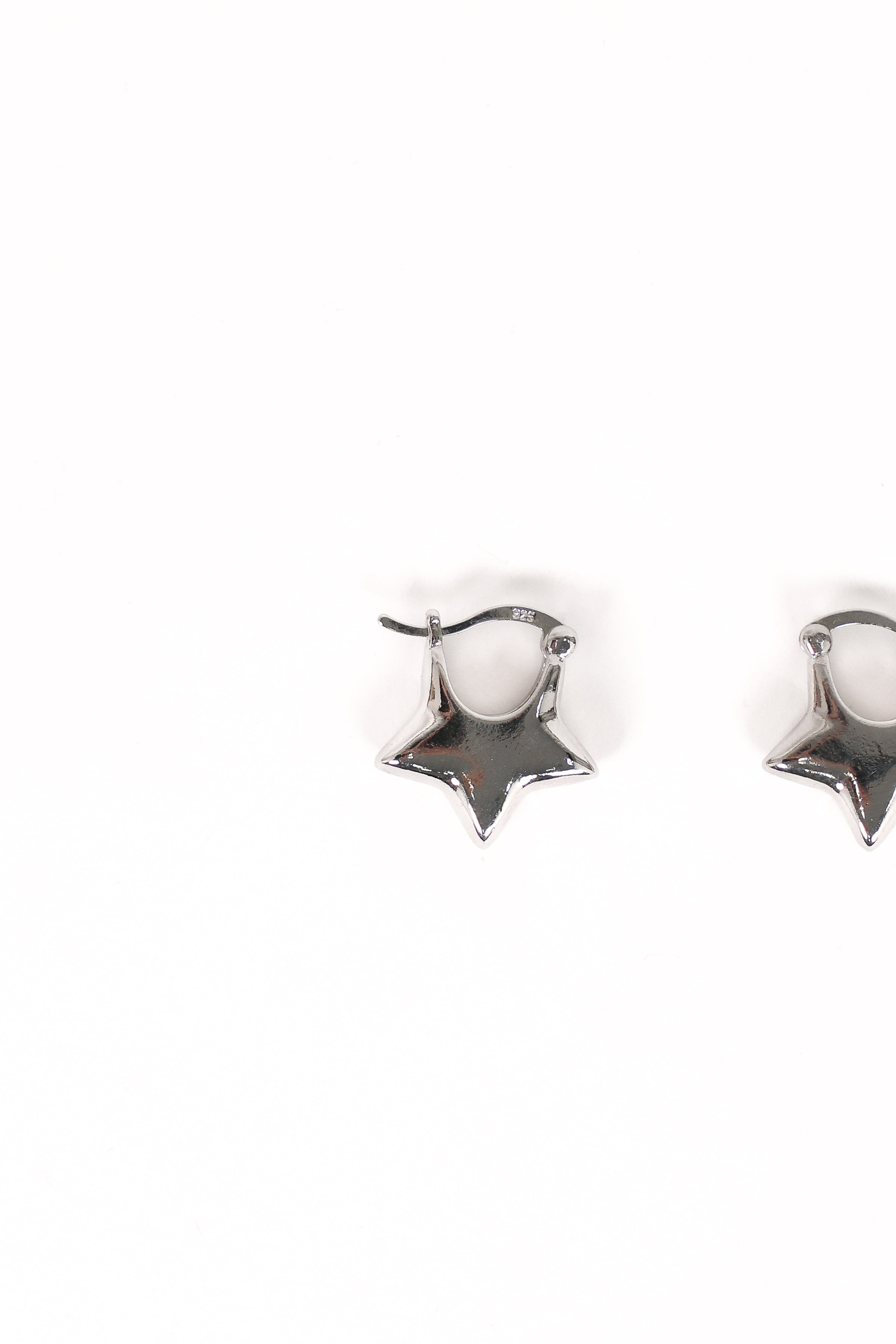 Petal and Pup USA ACCESSORIES Scarlet Star Earrings - Silver One Size