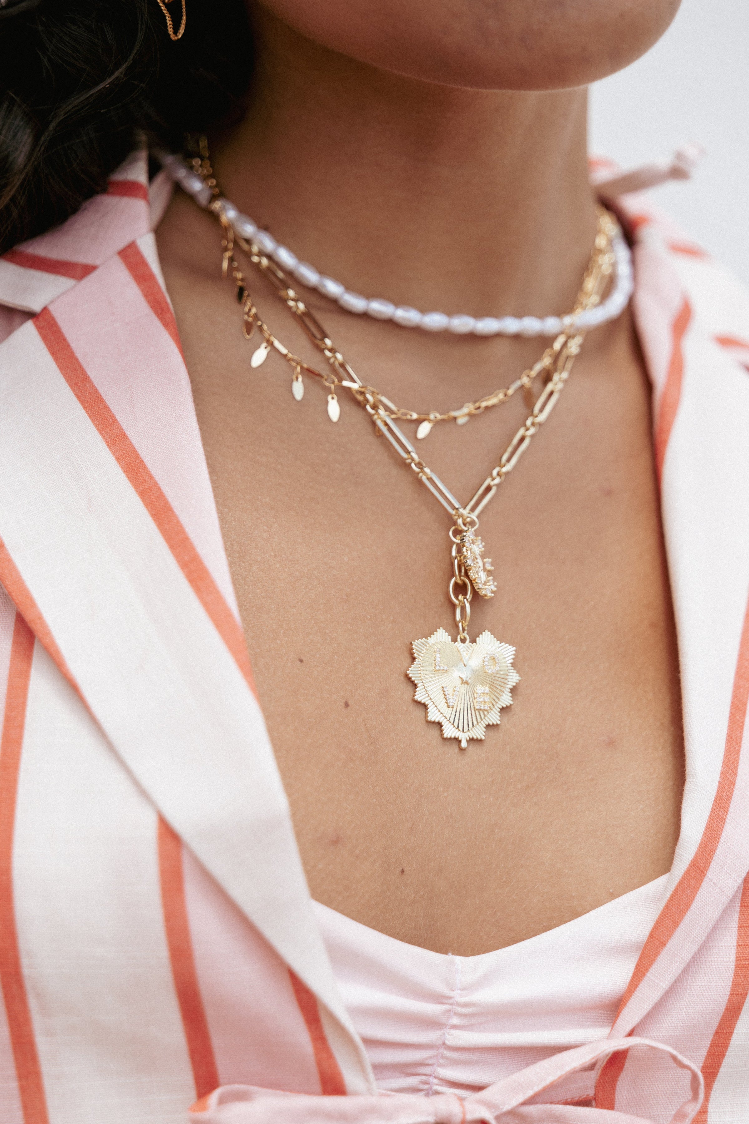 Petal and Pup USA ACCESSORIES Scarlett Necklace - Gold One Size