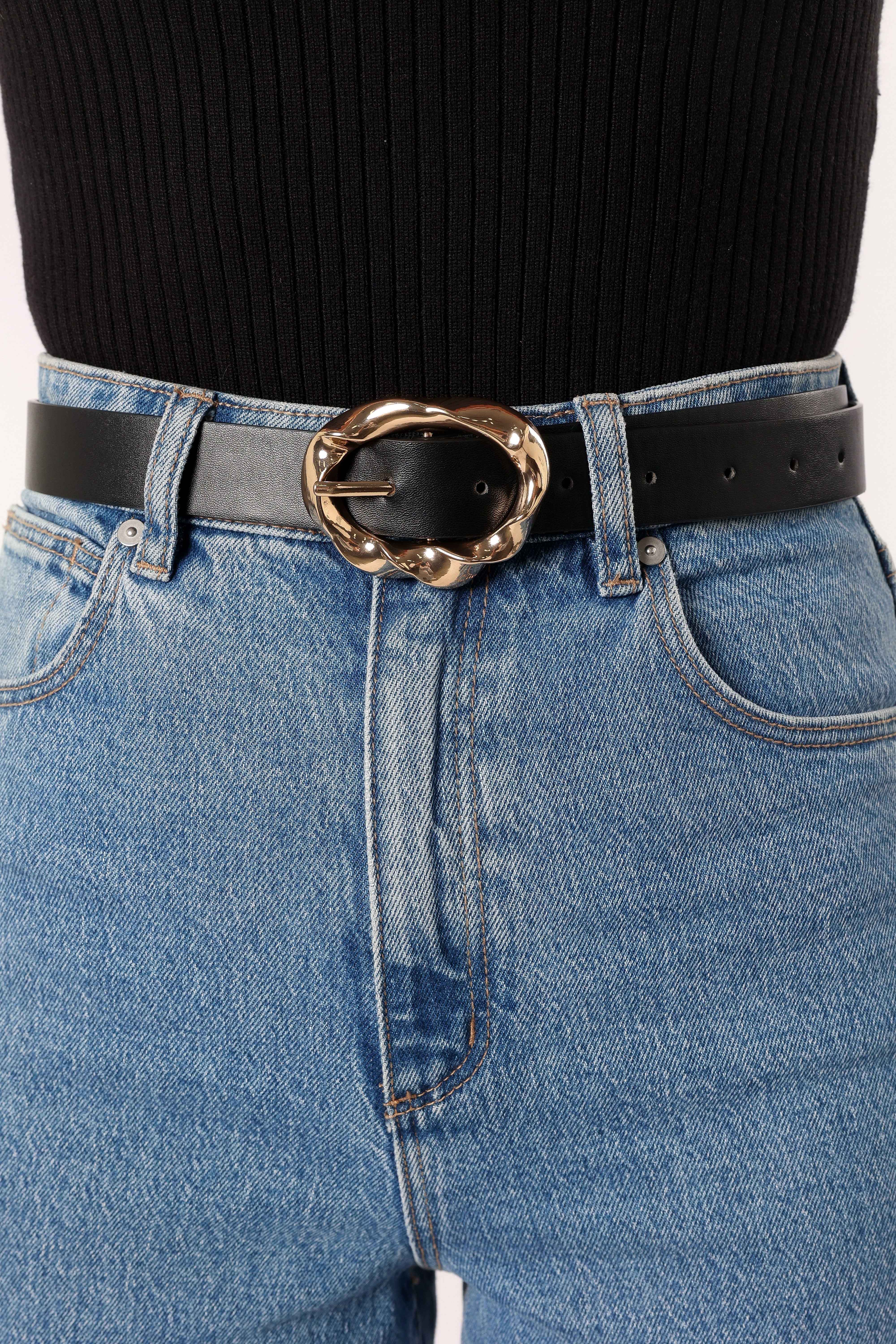 Petal and Pup USA ACCESSORIES Serena Belt - Black Gold One Size