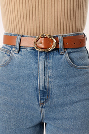 Petal and Pup USA ACCESSORIES Serena Belt - Tan Gold One Size