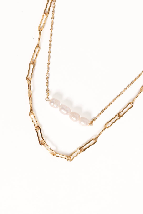 Petal and Pup USA ACCESSORIES Sharon Necklace - Gold One Size