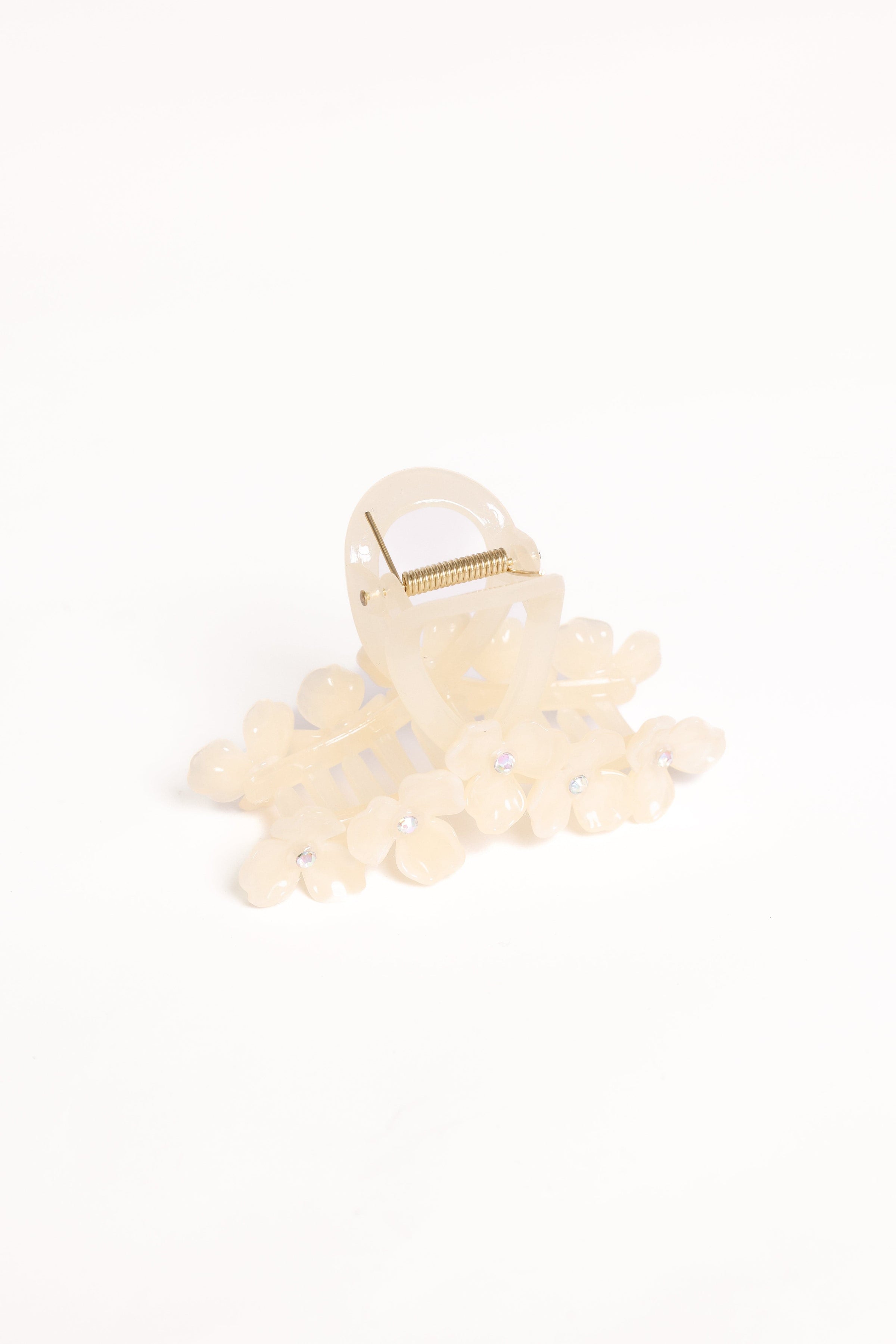 Petal and Pup USA ACCESSORIES Shiloh Flower Hair Clip - Cream One Size