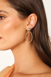 Petal and Pup USA ACCESSORIES Taj Earrings - Gold One Size