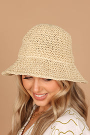 Petal and Pup USA ACCESSORIES Talia Crochet Hat - Natural One Size