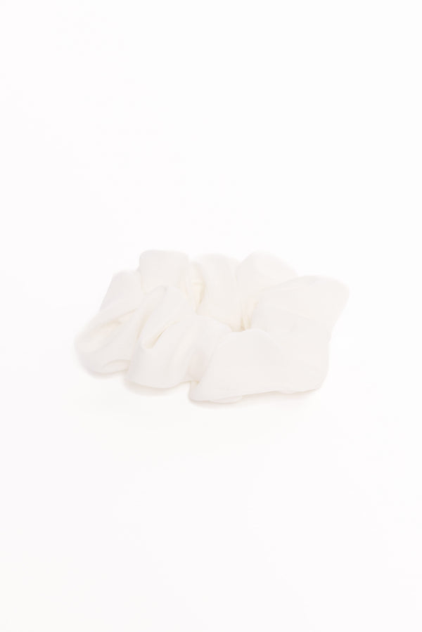 Petal and Pup USA ACCESSORIES Theodora Scrunchie - White One Size