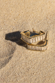 Petal and Pup USA ACCESSORIES Tiffany Hoop Earrings - Gold One Size