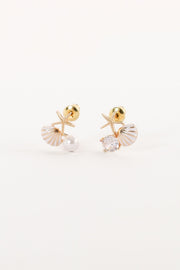 Petal and Pup USA ACCESSORIES Tritri Earrings - Gold One Size
