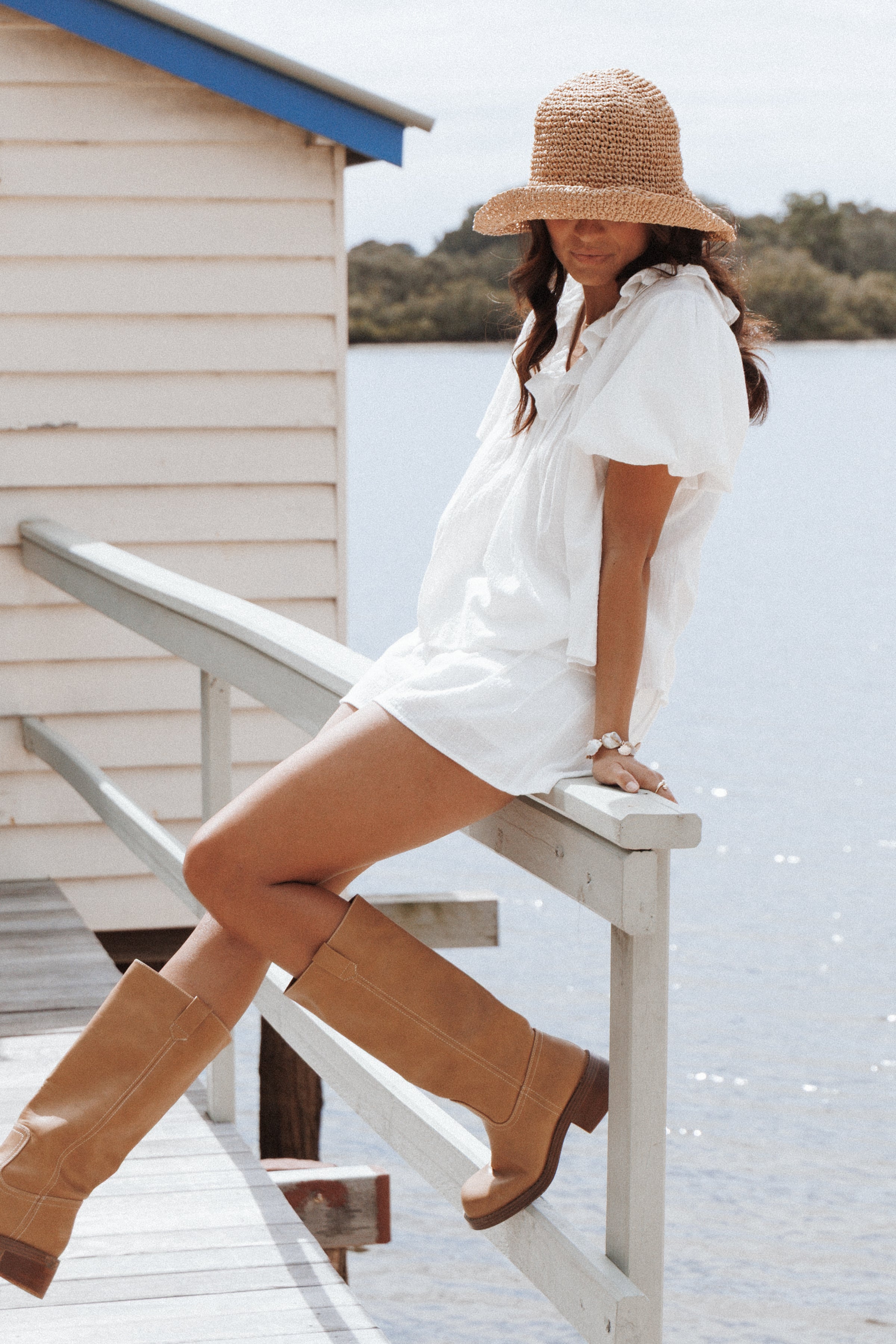 Petal and Pup USA ACCESSORIES Tucker Hat - Sand One Size