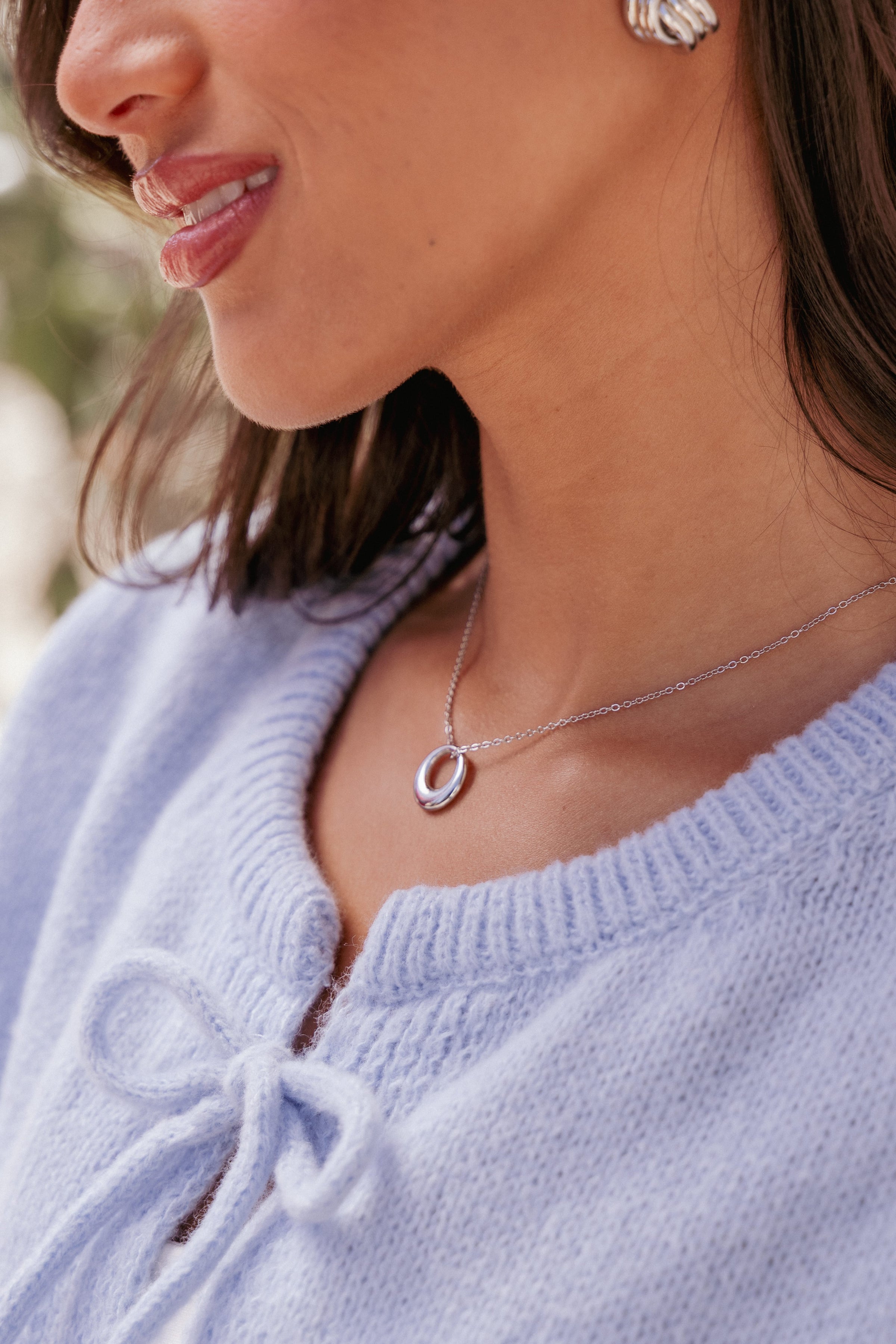 Petal and Pup USA ACCESSORIES Tyra Necklace - Silver One Size