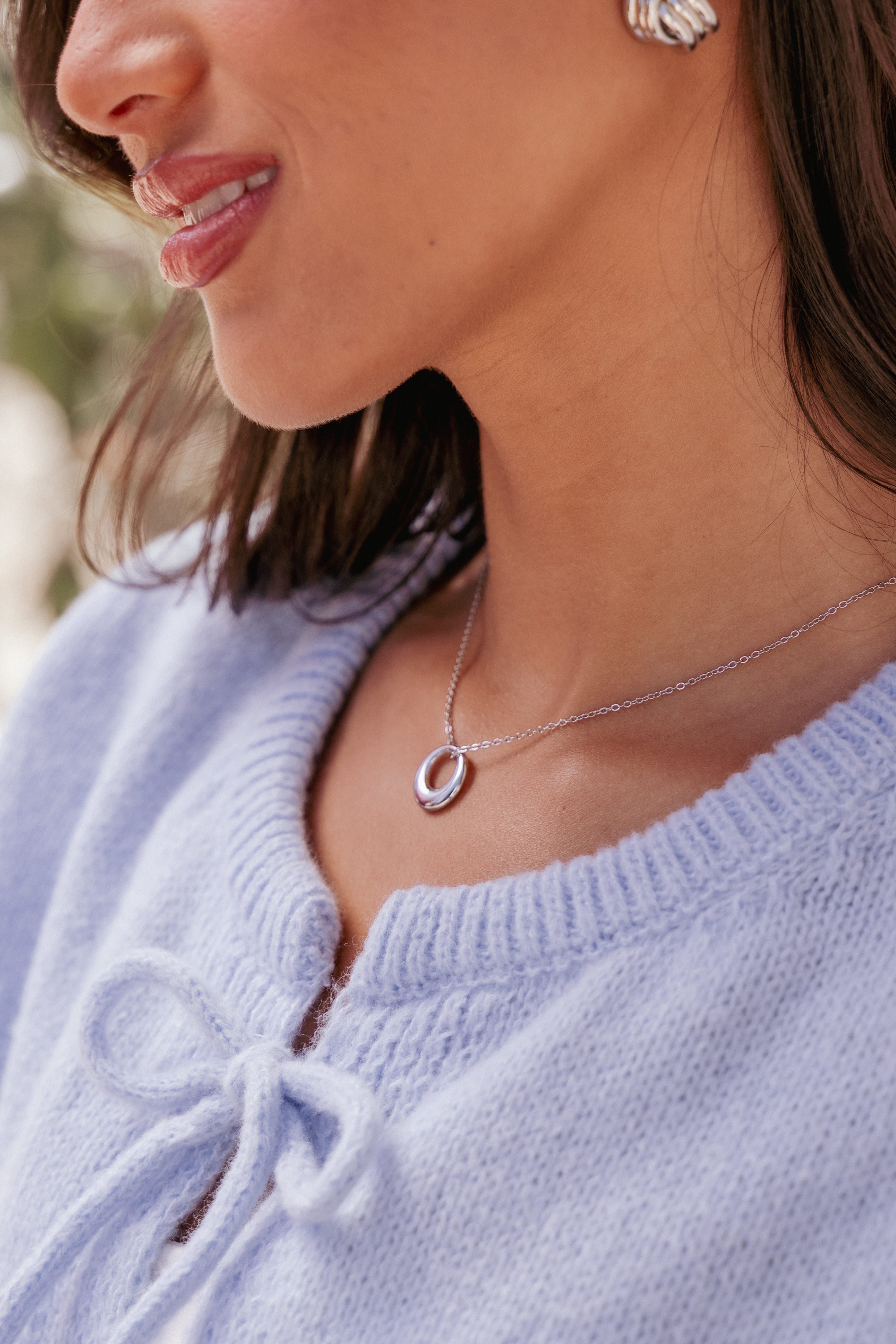 Petal and Pup USA ACCESSORIES Tyra Necklace - Silver One Size
