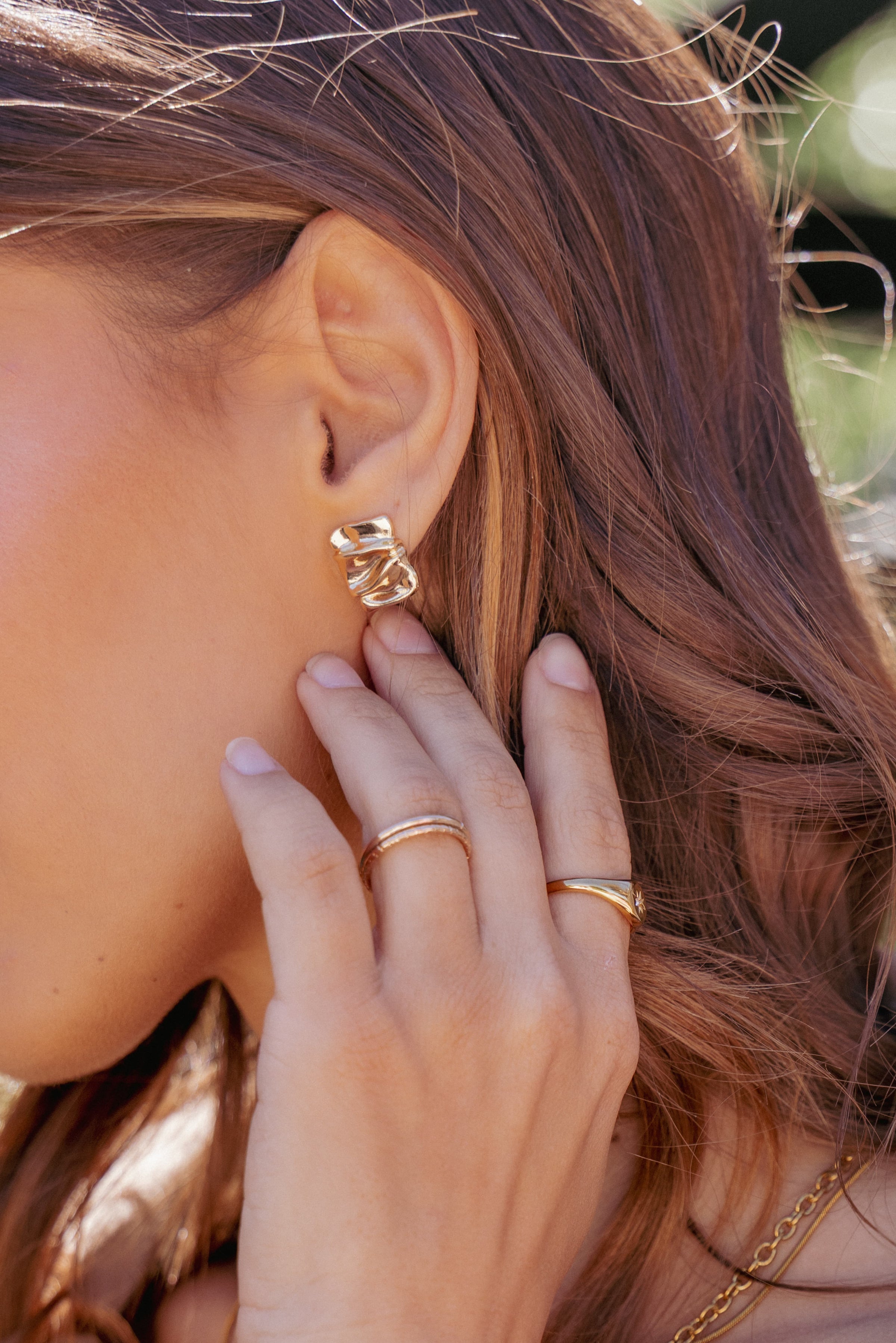 Petal and Pup USA ACCESSORIES Uma Earrings - Gold One Size