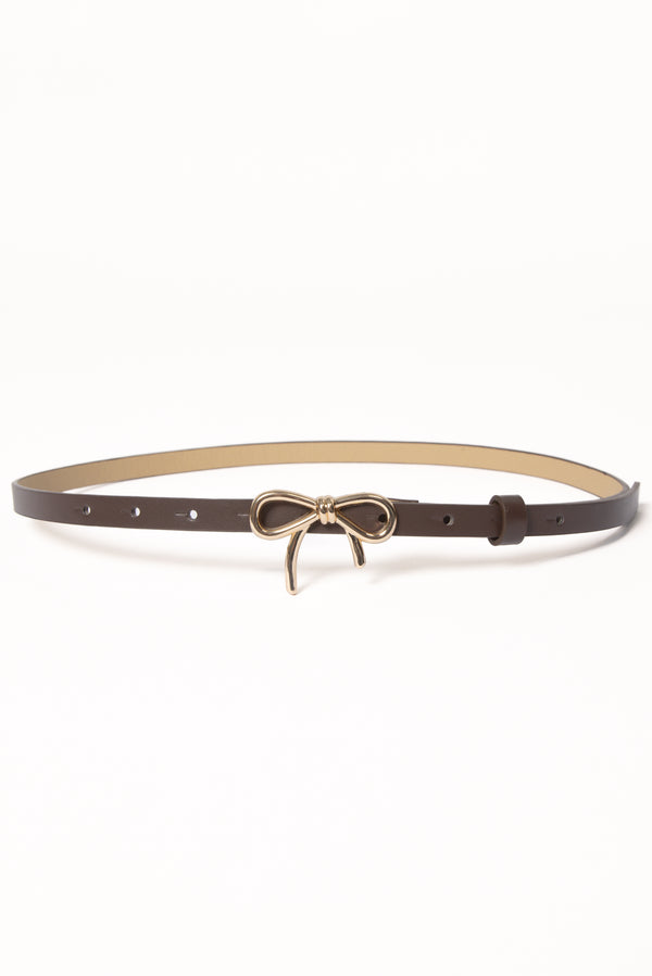 Petal and Pup USA ACCESSORIES Valentina Belt - Brown One Size