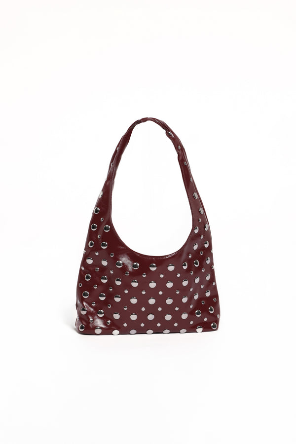 Petal and Pup USA ACCESSORIES Valerie Studded Bag - Red One Size