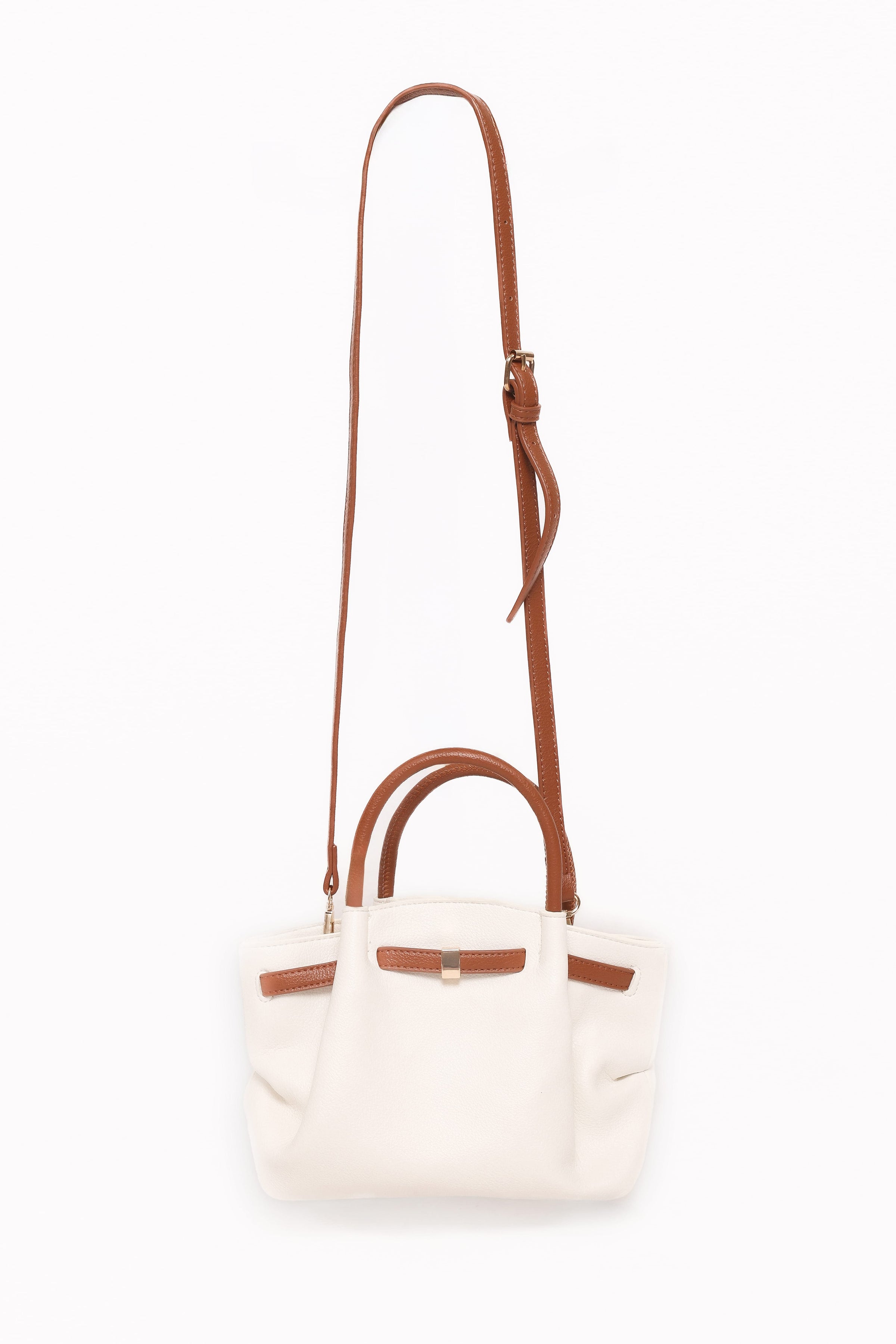 Petal and Pup USA ACCESSORIES Willow Bag - White/Brown One Size