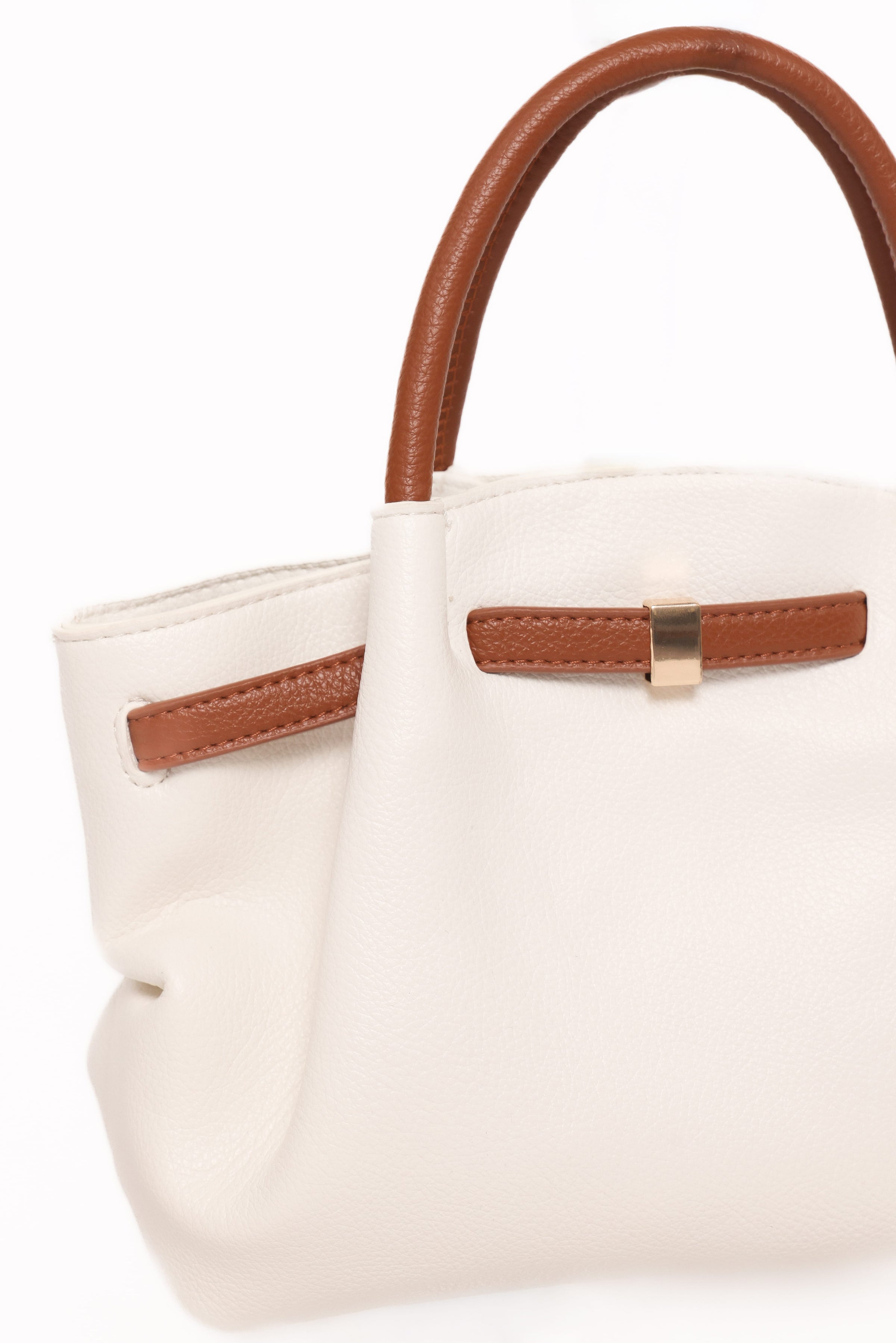 Petal and Pup USA ACCESSORIES Willow Bag - White/Brown One Size