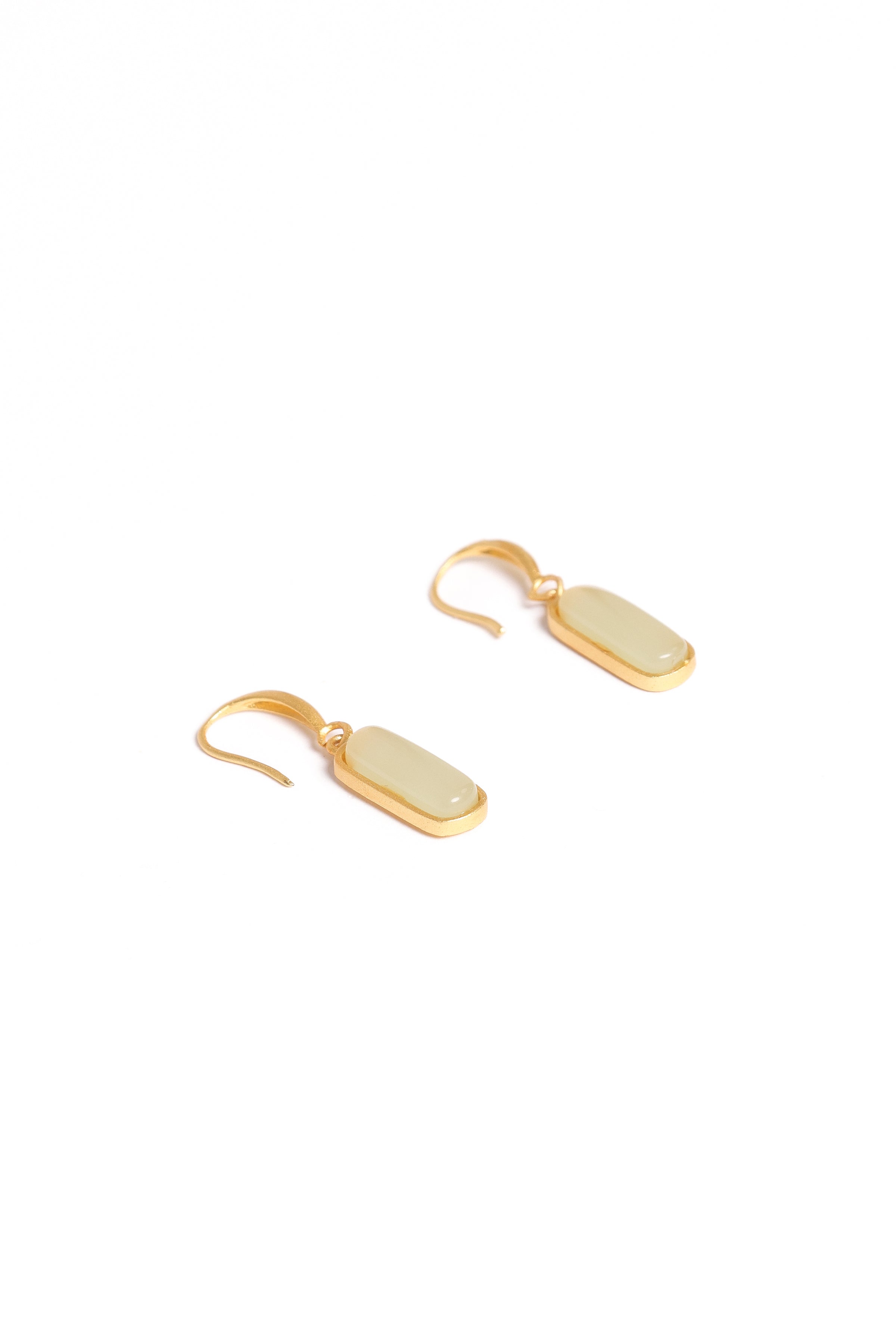 Petal and Pup USA ACCESSORIES Xena Earrings - Sage/Gold One Size