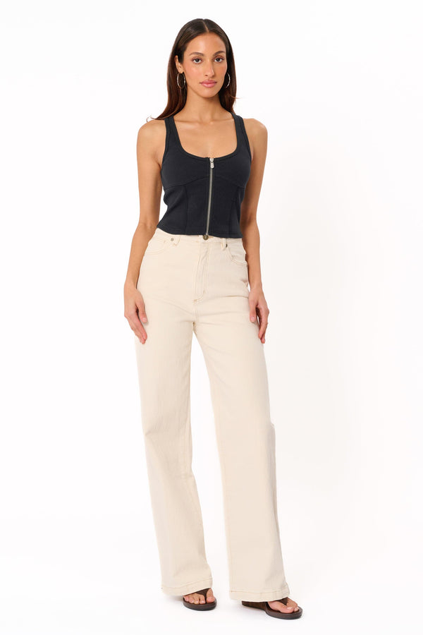 Petal and Pup USA BOTTOMS Abrand 94 Wide Leg Jeans - Vanilla