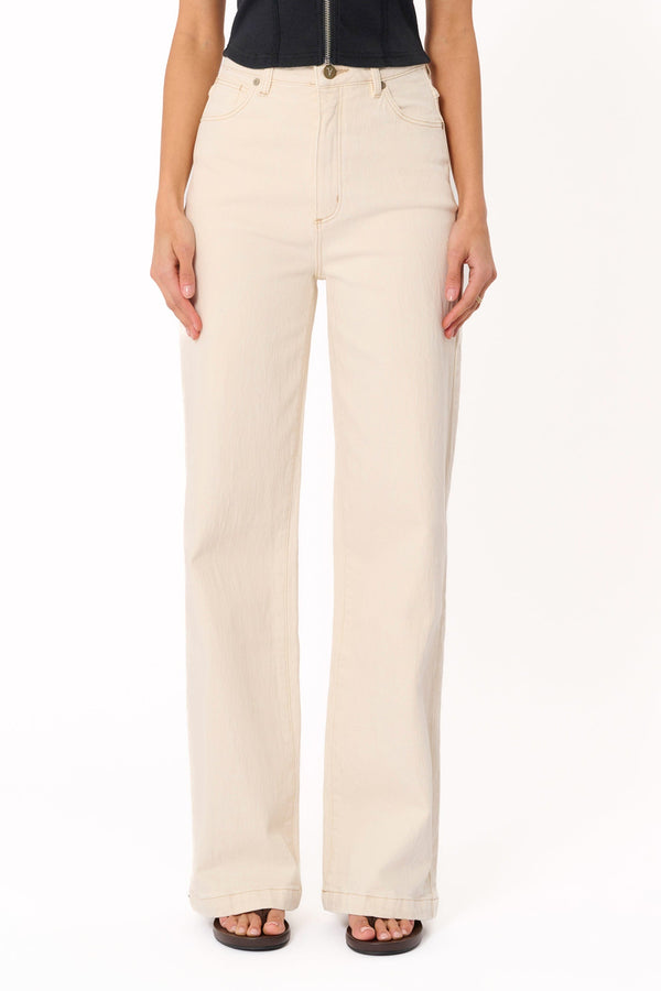 Petal and Pup USA BOTTOMS Abrand 94 Wide Leg Jeans - Vanilla