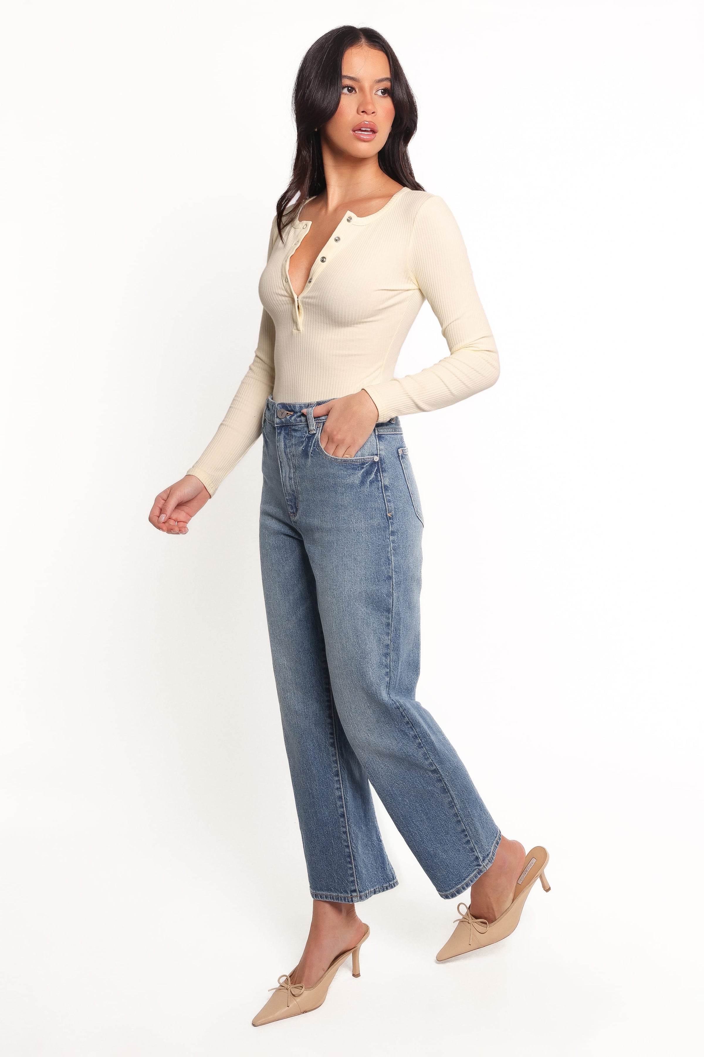 Petal and Pup USA BOTTOMS Abrand Venice Straight Jeans - Amara