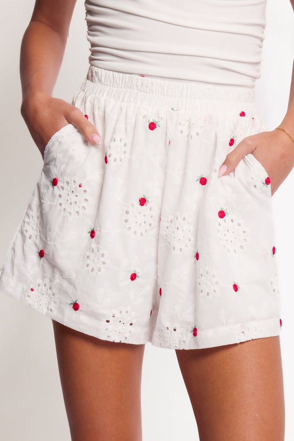 Petal and Pup USA BOTTOMS Aisha Shorts - White