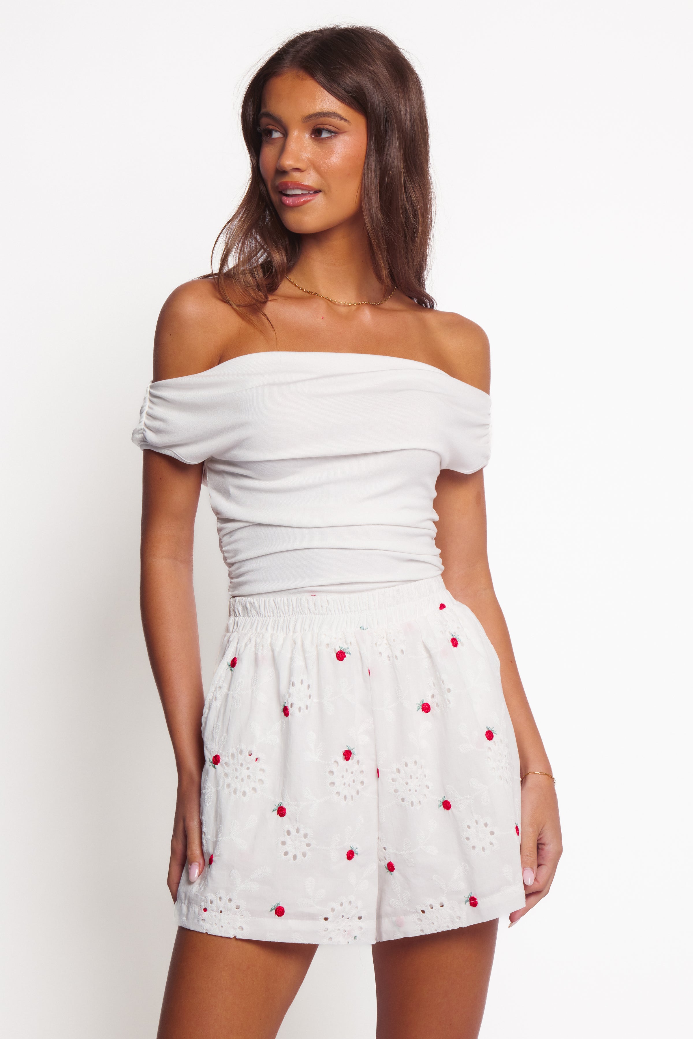 Petal and Pup USA BOTTOMS Aisha Shorts - White