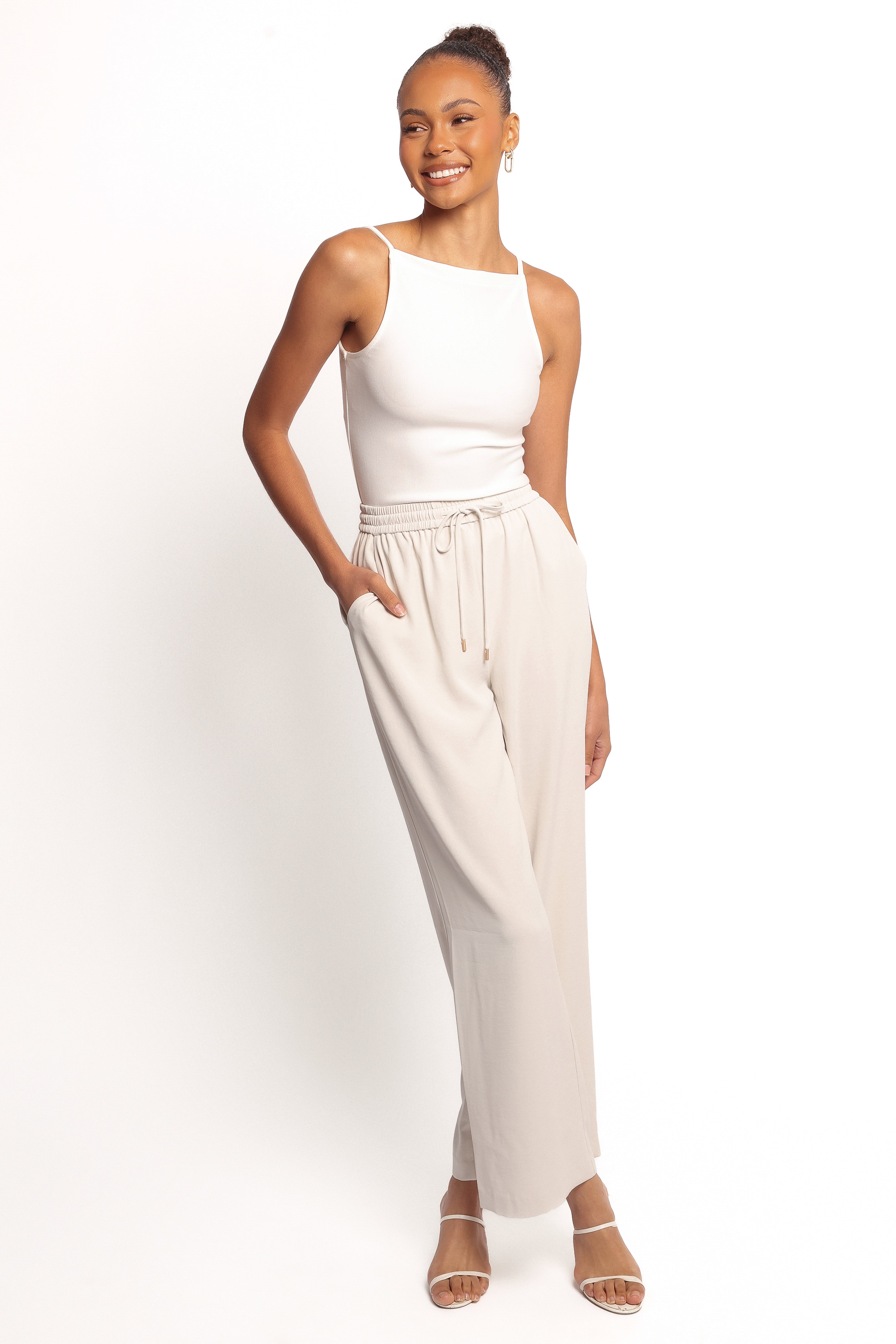 Petal and Pup USA BOTTOMS Aisling Pants - Oyster