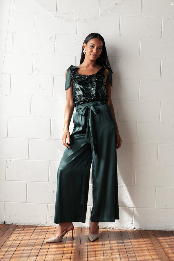 Petal and Pup USA BOTTOMS Alie Pant - Emerald