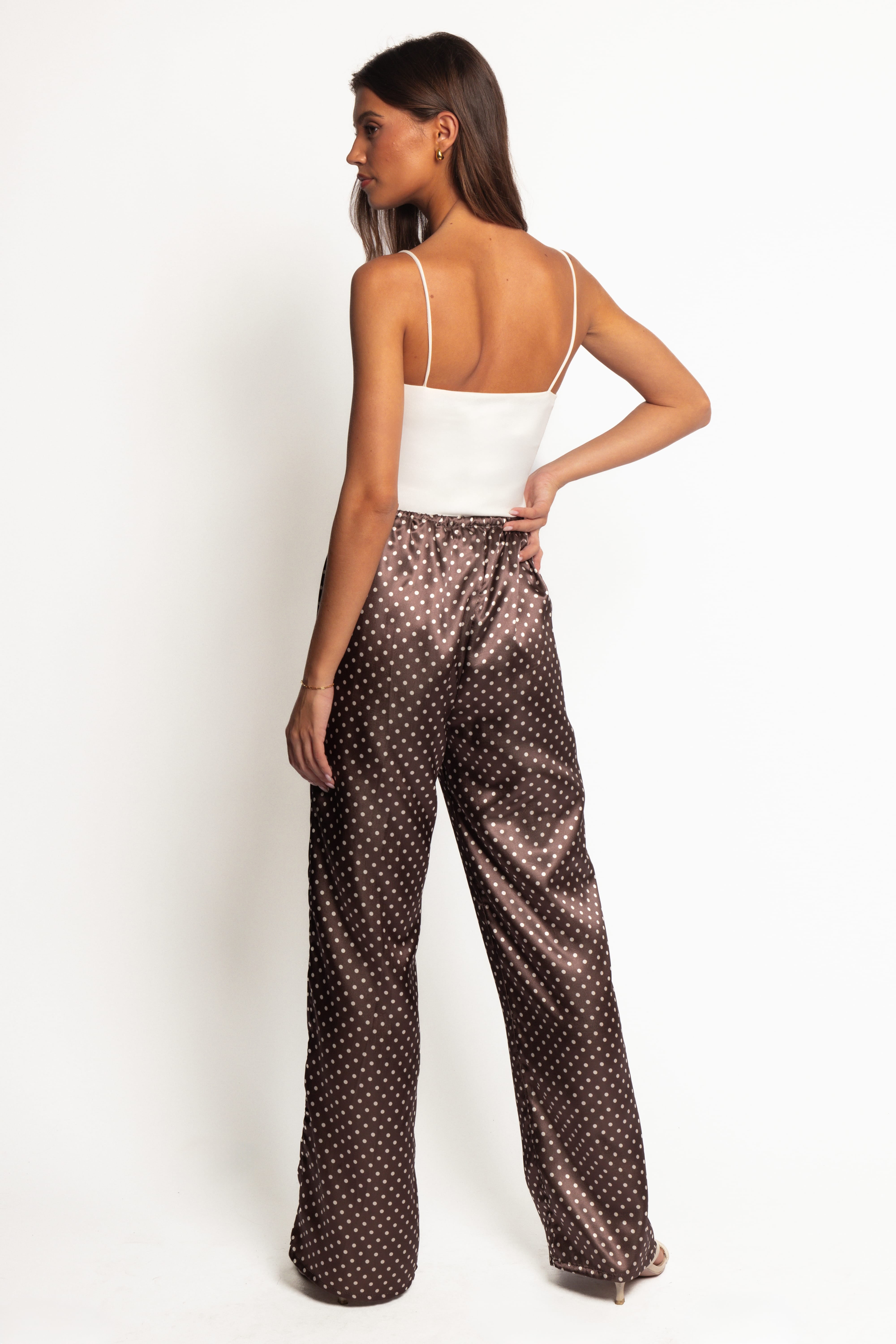 Alima Pants - Brown Polka Dot | Petal & Pup USA