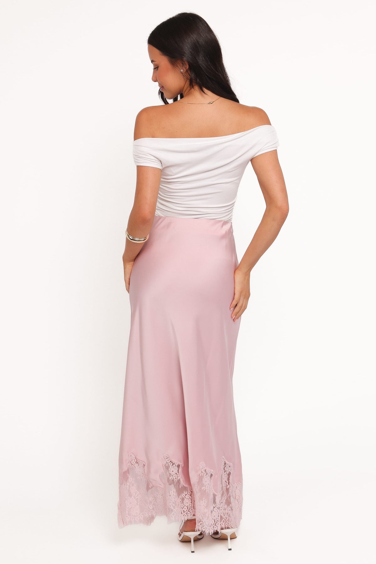 alira midi dress Alira Lace Trim Midi Skirt