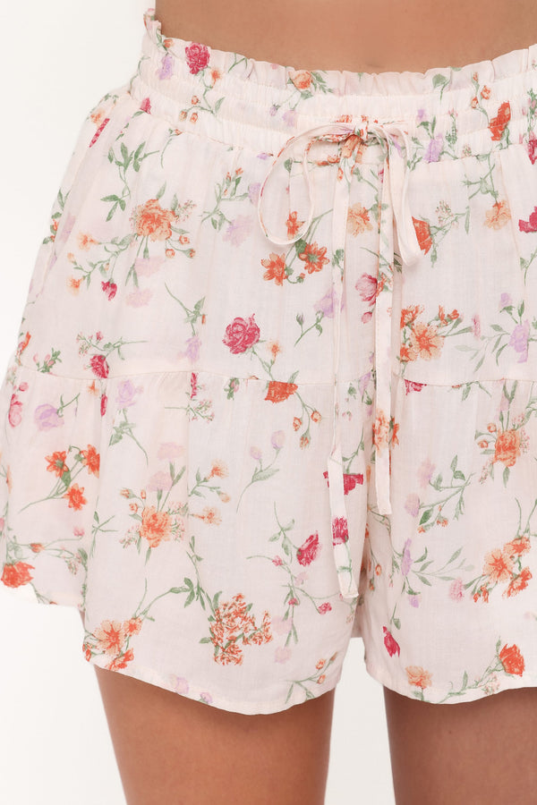 Petal and Pup USA BOTTOMS Antonia Short - White Poppy Rose