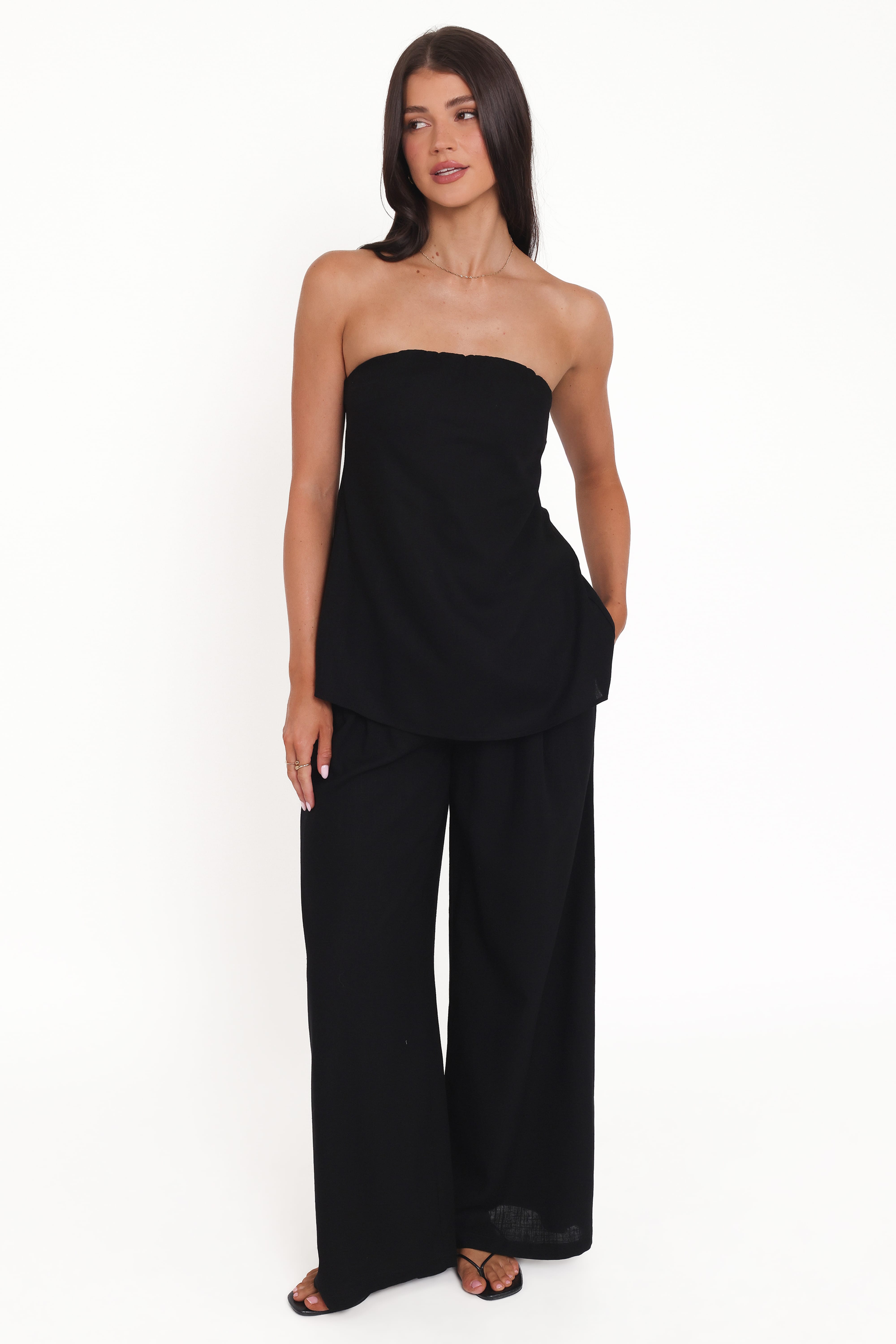 Arles Wide Leg Pants - Black | Petal & Pup USA